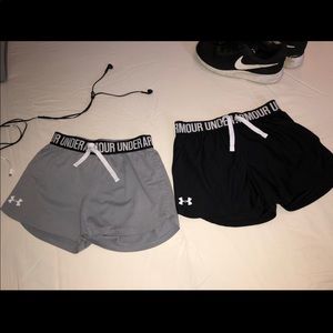 under armor shorts bundle girls